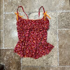 Y2K Printed Victoria’s Secret Babydoll Slip